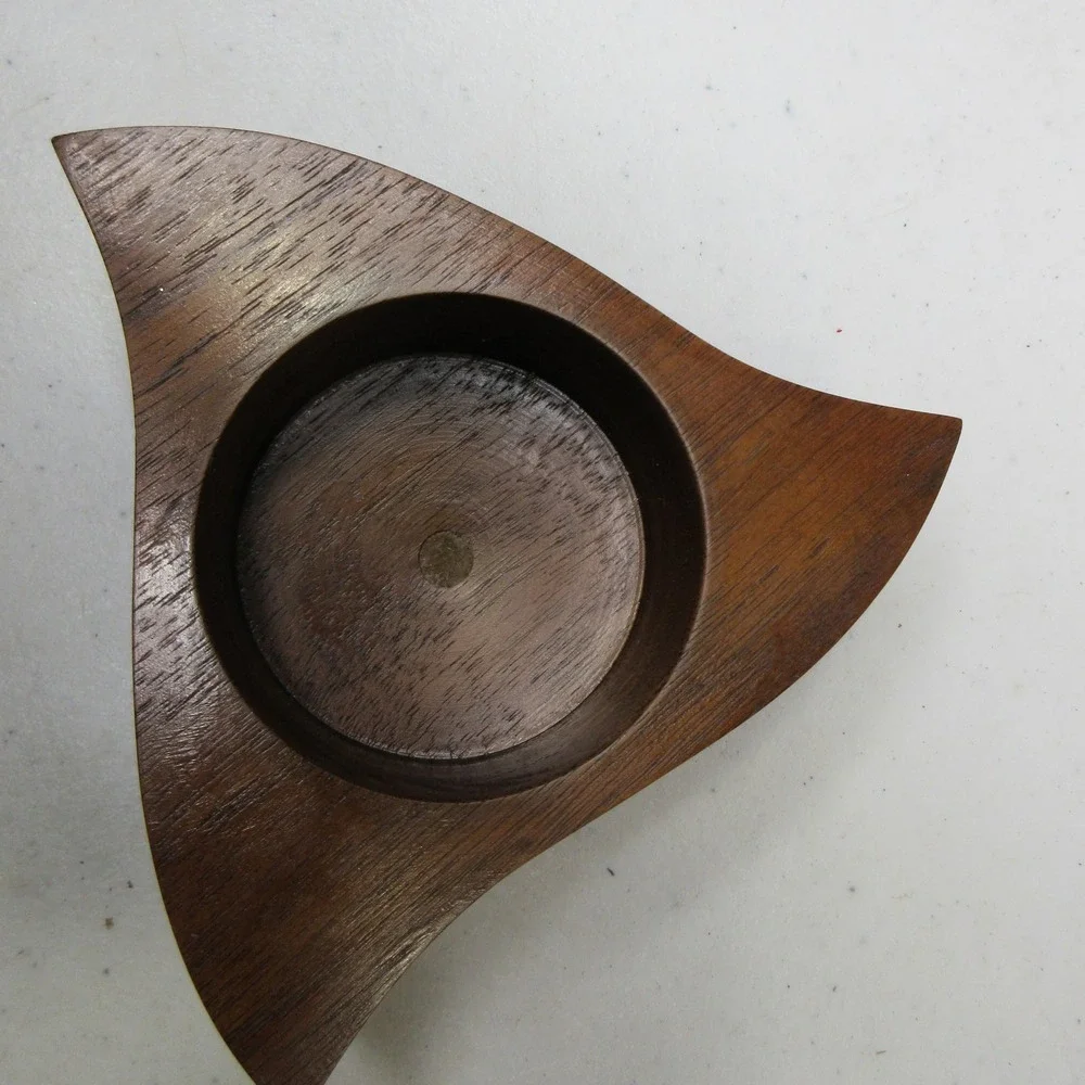 Mark J. Ostrom Handcrafted Modernist Wood Trinket Box with Lid Lindstrom MN
